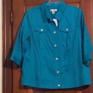 New teal jacket Lane Bryant